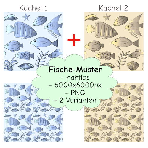 Muster mit Fischen