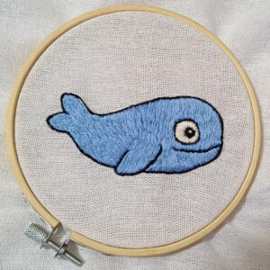 Handstickmotiv Wal